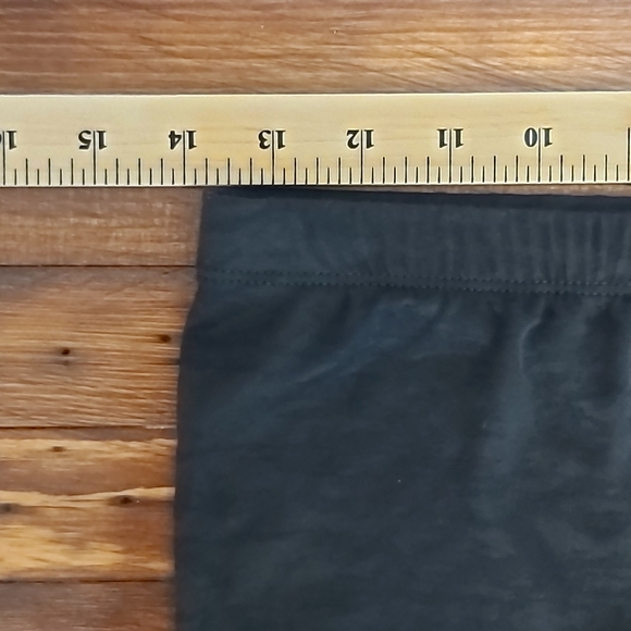 Tart leggings womens M black footless semi sheer devore burnout design - Picture 3 of 7